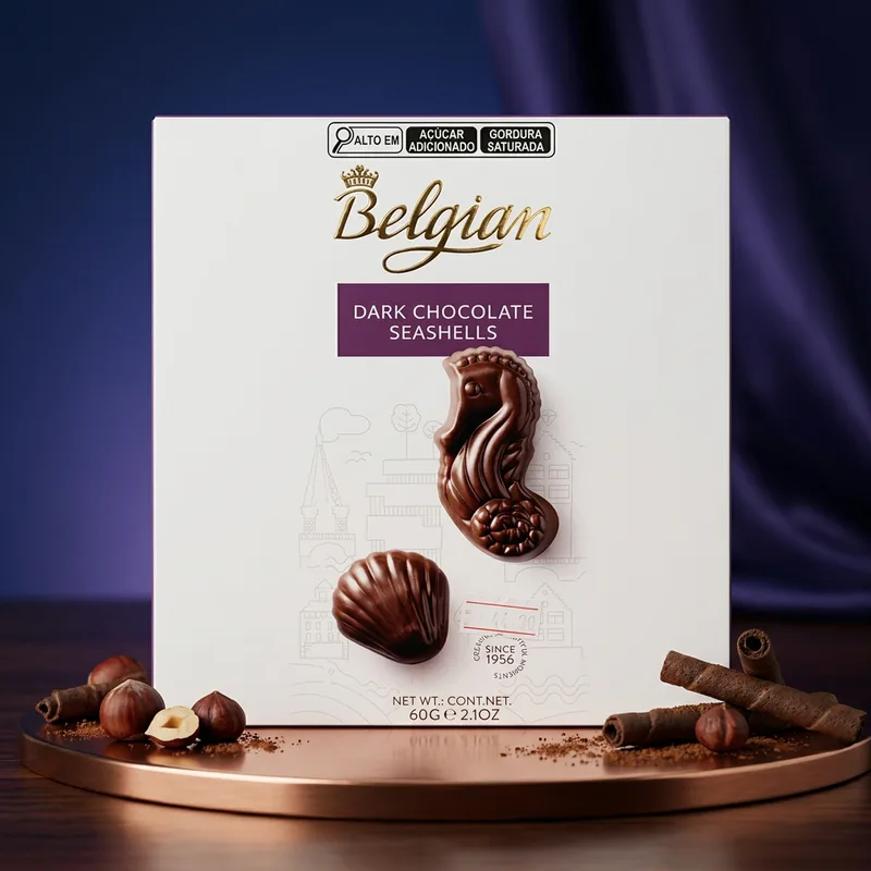 Belgian Dark Chocolate Seashells