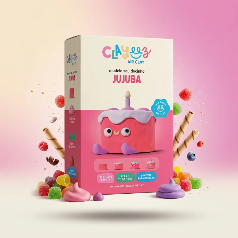 Clayeeez Air Clay, Jujuba - doce importado