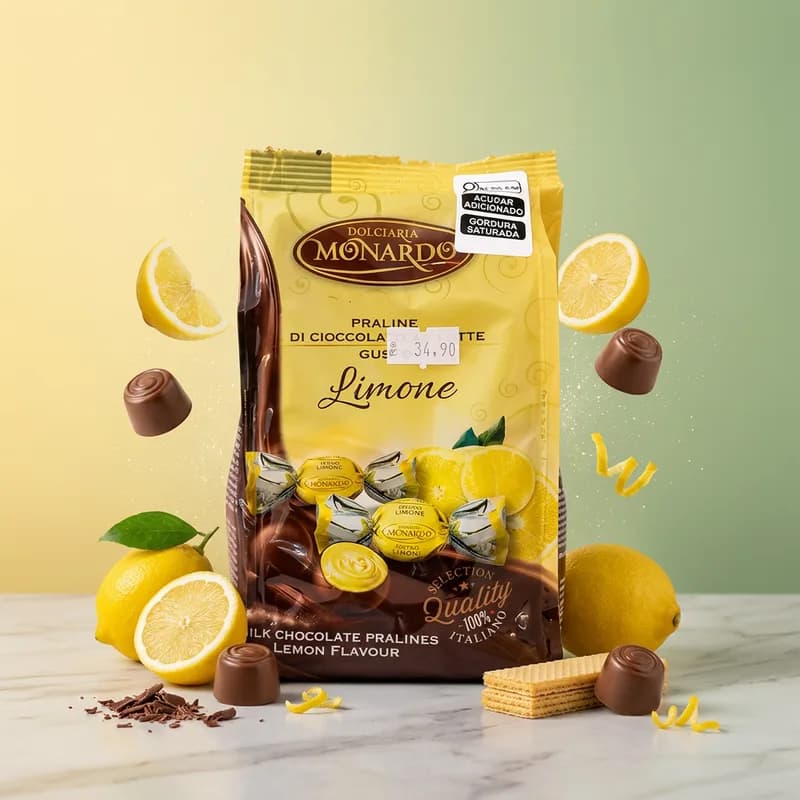Monardo Pralinés de Chocolate Limone - doce importado