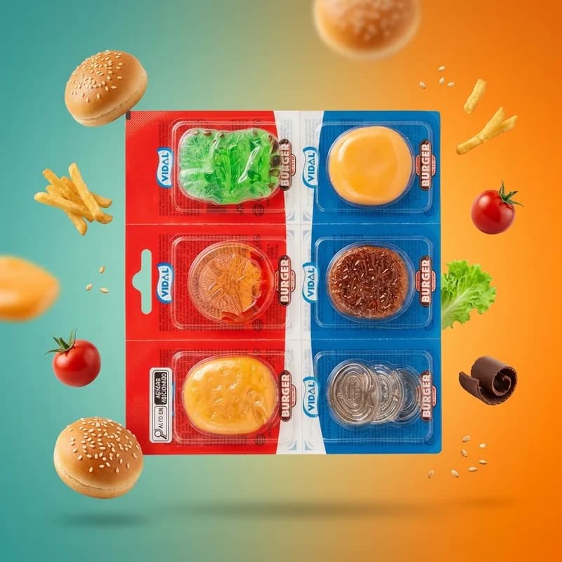 Vidal Burger Gummy - doce importado