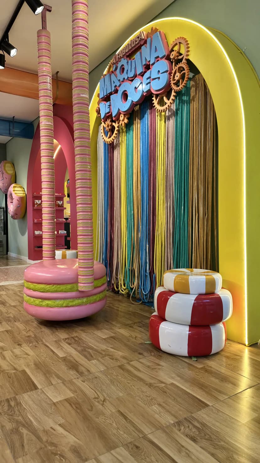 Decoração divertida e colorida